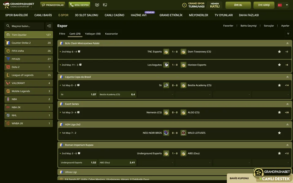 Spor bahisleri ve canlı bahis deneyimi